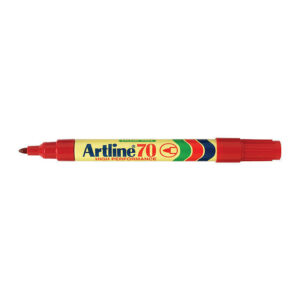 Artline 70 Perm Mrker Red Bx12