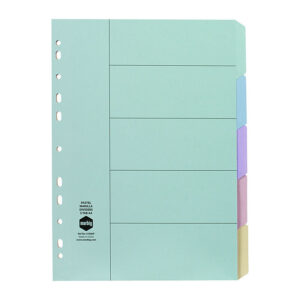 Mbg Divider Mnlla A4 Pstl 5Tab
