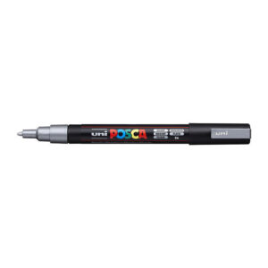 Posca PC-3M Fine Blt Mrkr Slvr