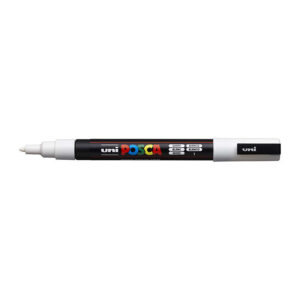 Posca PC-3M Fine Blt Mrkr Wht