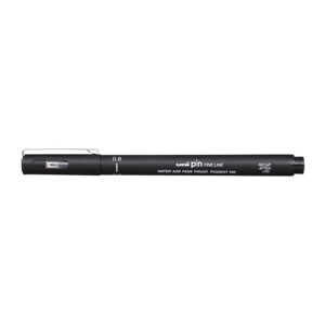 uni Pin FineLiner 0.6 Blk Bx12