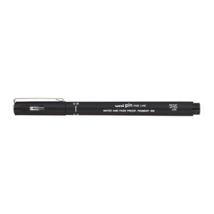 uni Pin FineLiner 0.8 Blk Bx12