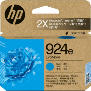 HP #924e Cyan Ink 4K0V7NA